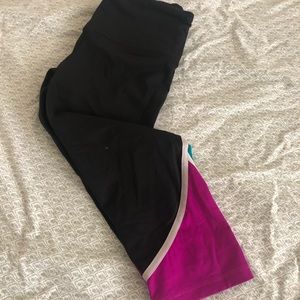 Victoria Secret Pink Multi Color Black Crop